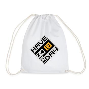 Have A Nice Day Funny Sarcastic Saying Cute - Drawstring Bag - white - Front