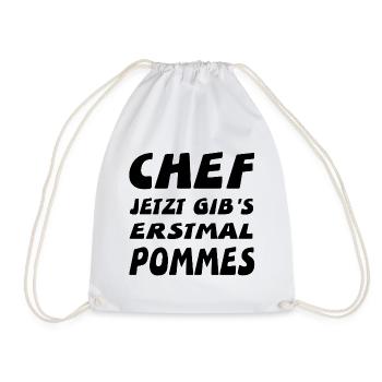 Chef - Turnbeutel - Weiß - Vorne