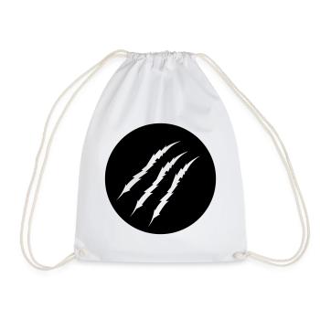 claw - Drawstring Bag - white - Front