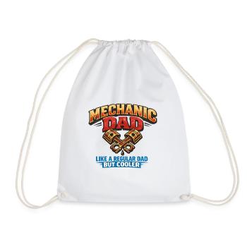 Mechanic Dad: Better than the rest of the car mechanics - Drawstring Bag - white - Front