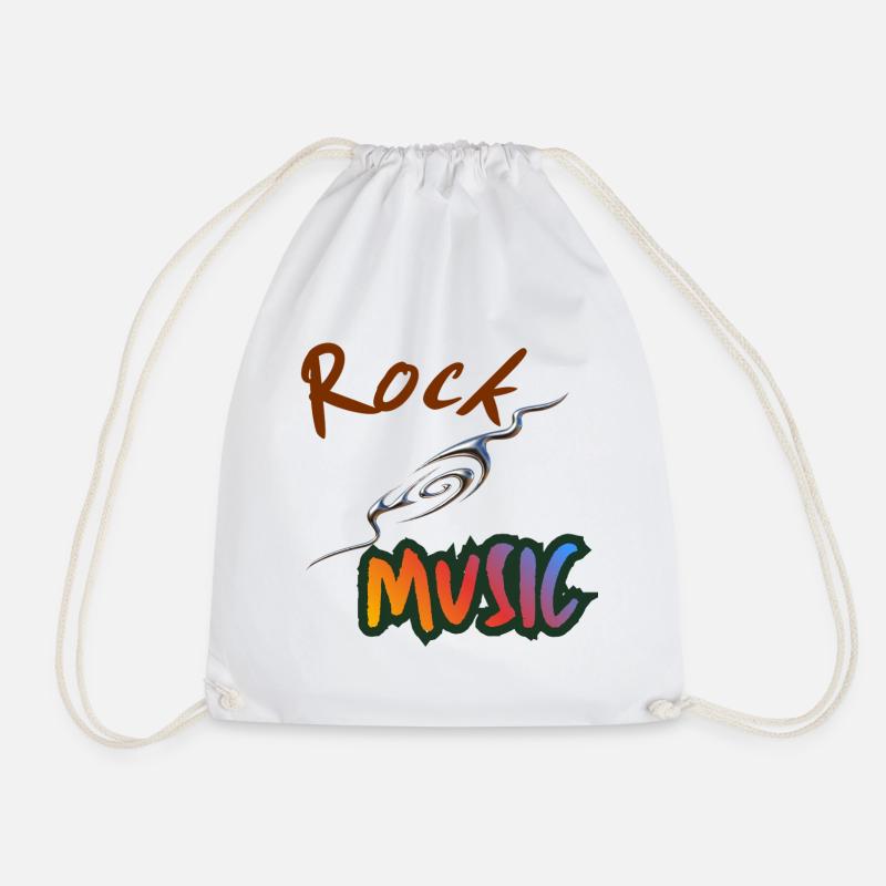Rockmusik - Turnbeutel - Weiß