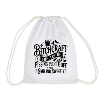 Bitchcraft Design: The Art of Pissing People Off - Turnbeutel - Weiß - Vorne