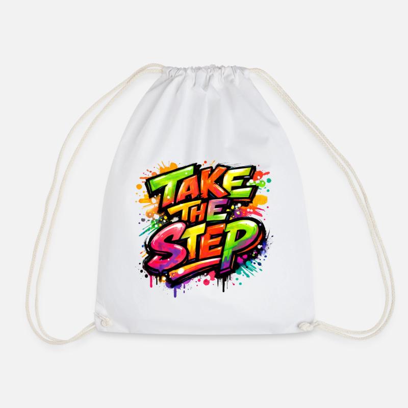 Take_the_Step - Turnbeutel - Weiß