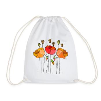 Fleur - Sac de sport léger - blanc - Devant