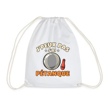 J'peux pas j'ai pétanque - Sac de sport léger - blanc - Devant