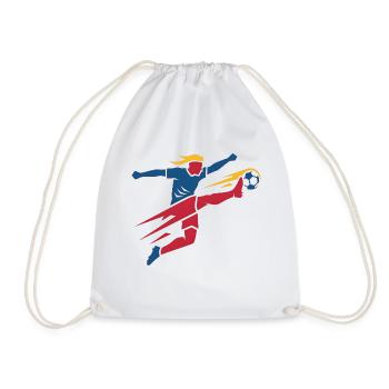 Epic Soccer Player Graphic 2026 Sports Tournament - Drawstring Bag - white - Front