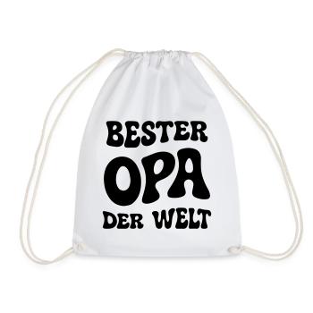 Bester Opa der Welt - Turnbeutel - Weiß - Vorne