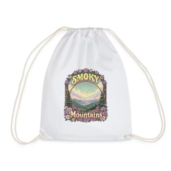 Smoky Mountains National Park, USA Tennessee - Drawstring Bag - white - Front