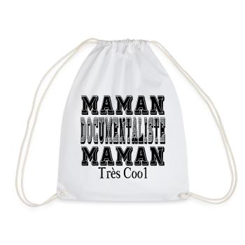 Maman Documentaliste Maman Très Cool - Sac de sport léger - blanc - Devant