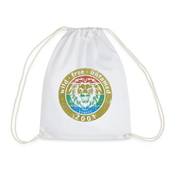 25. Geburtstag Sauvage, libre et indompté depuis 08/2001 - Sac de sport léger - blanc - Devant