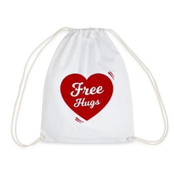Le message de Heart with Free Hug - Sac de sport léger - blanc - Devant