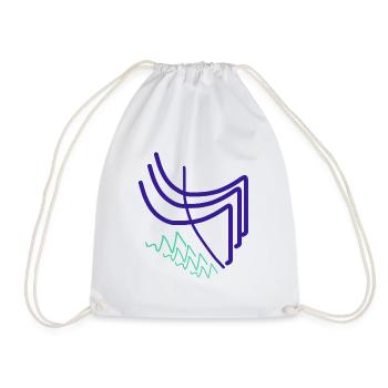 What do I give an artist? - Drawstring Bag - white - Front