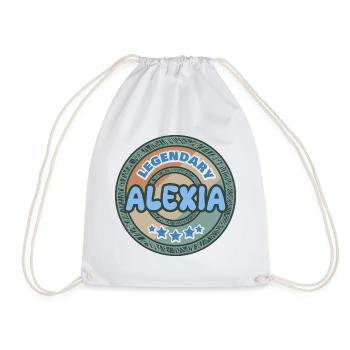Saying Alexia - Drawstring Bag - white - Front