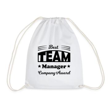 Bester Team Manager - Turnbeutel - Weiß - Vorne