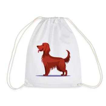 Irish Red Setter (bande dessinée) - Sac de sport léger - blanc - Devant