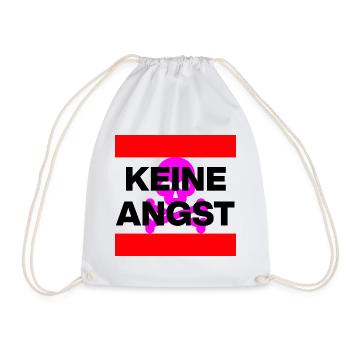 KEINE ANGST NIE WIEDER IST JETZT SKULL PINK NO NZS - Turnbeutel - Weiß - Vorne