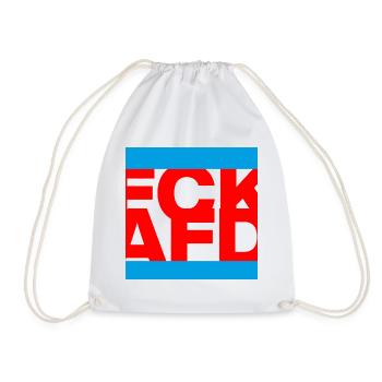 FCK AFD, NIE WIEDER IST JETZT, PAS DE NZS, PAS D’AFD - Sac de sport léger - blanc - Devant