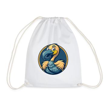 Mascotte Flamingo Kawaii Logo clipart Logo - Sac de sport léger - blanc - Devant