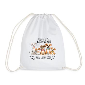 Dalmatiner-, Beagle-, Boxer-, JRT- und Chihuahua-Design - Turnbeutel - Weiß - Vorne