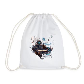 Synthétiseur mécanique céleste - Sac de sport léger - blanc - Devant