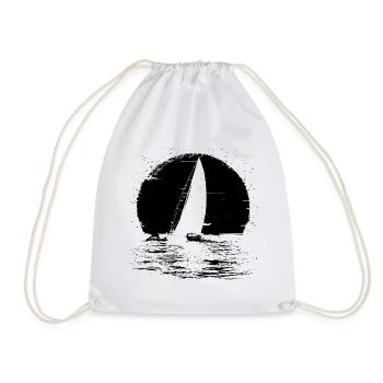 Graphismes des voiliers - Sac de sport léger - blanc - Devant