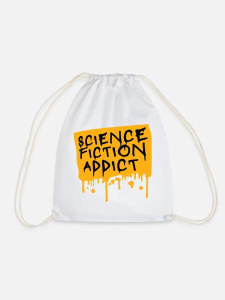 Science Fiction Addict Sci Fi Liebhaber Zitat Text - Turnbeutel - Weiß