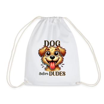 Citation drôle de chien avant les mecs - Sac de sport léger - blanc - Devant