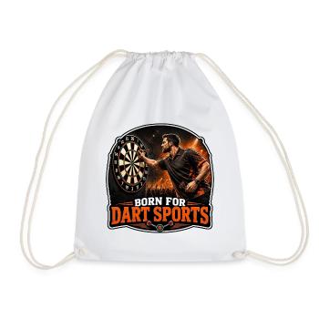 Né pour les fléchettes - Sac de sport léger - blanc - Devant