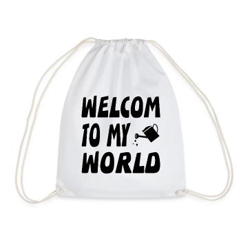 Garden - Drawstring Bag - white - Front
