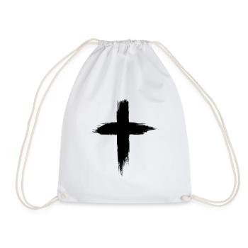 Christian Cross - Drawstring Bag - white - Front