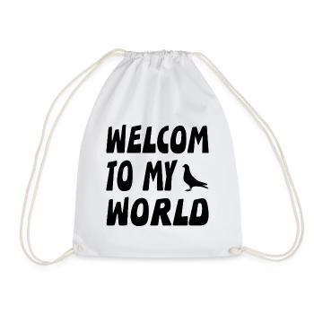 Doves - Drawstring Bag - white - Front