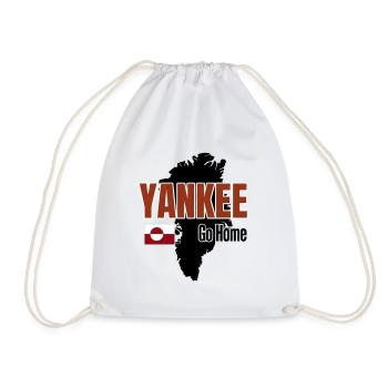 Grönland: Yankee Go Home - Turnbeutel - Weiß - Vorne