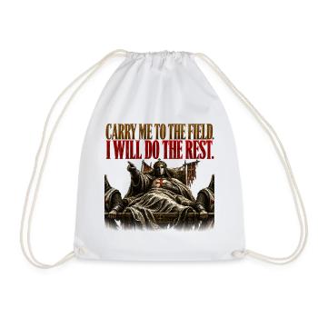 Baldwin IV Crusader King Stoic Warrior Gift T-Shir - Drawstring Bag - white - Front