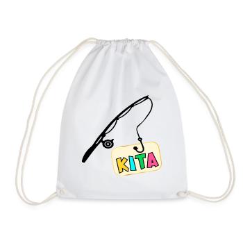 KITA Kitakinder Fishing - Drawstring Bag - white - Front