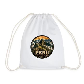 Insigne vintage Peru Lost in the Clouds - Sac de sport léger - blanc - Devant