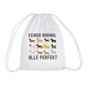 Keiner Normal Alle Perfekt - Turnbeutel - Weiß - Vorne