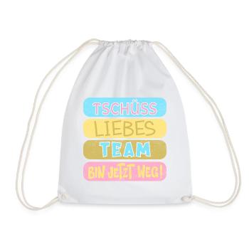 Abschied Liebes Team - Turnbeutel - Weiß - Vorne