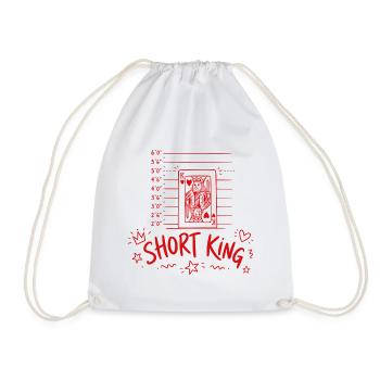 Short King - Drawstring Bag - white - Front