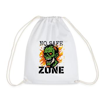 Zombie No Safe Zone - Turnbeutel - Weiß - Vorne