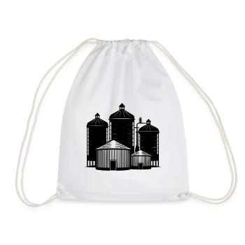 Bacs à grains - Sac de sport léger - blanc - Devant
