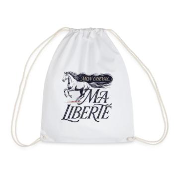 Cheval – Mon Cheval, Ma Liberté - Sac de sport léger - blanc - Devant