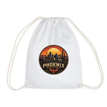 Insigne rétro Phoenix Valley of the Sun Saguaro - Sac de sport léger - blanc - Devant