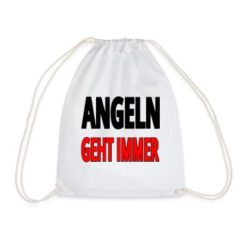 Angeln - Turnbeutel - Weiß - Vorne
