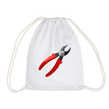 Pliers - Drawstring Bag - white - Front