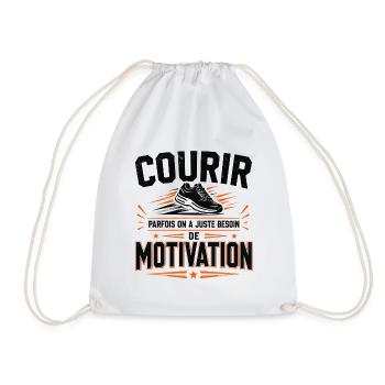 courir T-shirt Courir Besoins De Motivation Runnin - Sac de sport léger - blanc - Devant