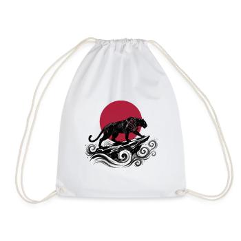 SAMURAI PANTHER - Turnbeutel - Weiß - Vorne
