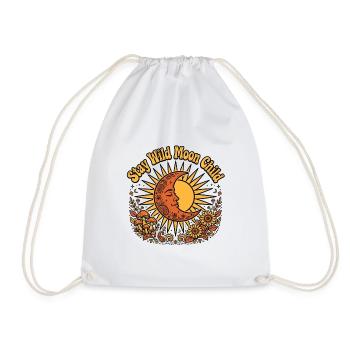 Stay Wild Moon Child Bohème Maillot Soleil de la Lune Femme - Sac de sport léger - blanc - Devant