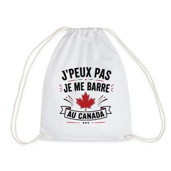 Je peux pas je me barre au Canada - Sac de sport léger - blanc - Devant
