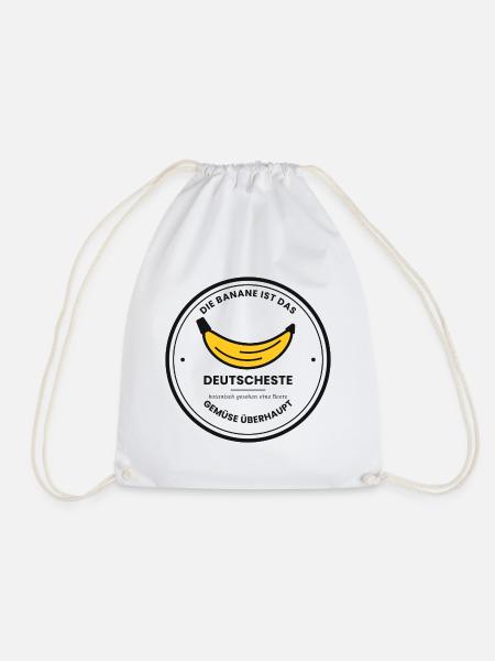 Die Banane ist das deutscheste Gemüse überhaupt - Turnbeutel - Weiß
