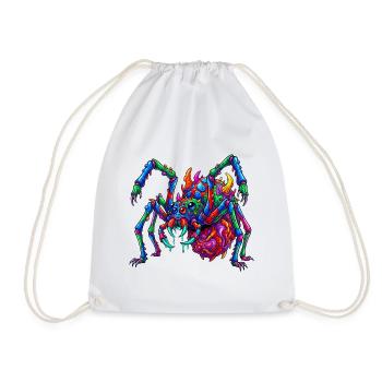 Neon Arachnid Rampage - Turnbeutel - Weiß - Vorne